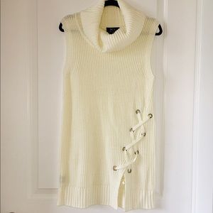 BCX cowl neck sweater vest